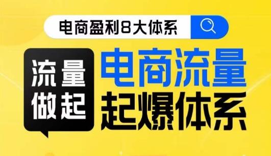 8大体系流量篇·流量做起，电商流量起爆体系线上课-test