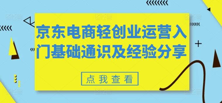 京东电商轻创业运营入门基础通识及经验分享-test