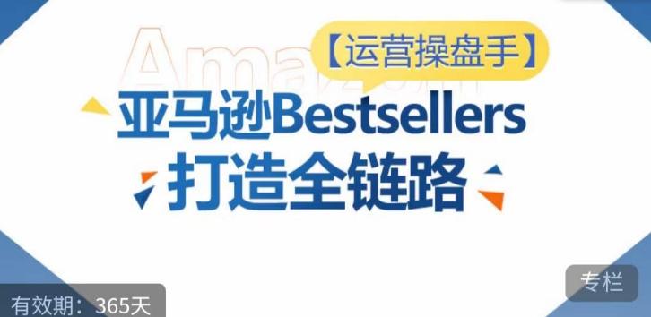 运营操盘手！亚马逊Bestsellers打造全链路，选品、Listing、广告投放全链路进阶优化-test