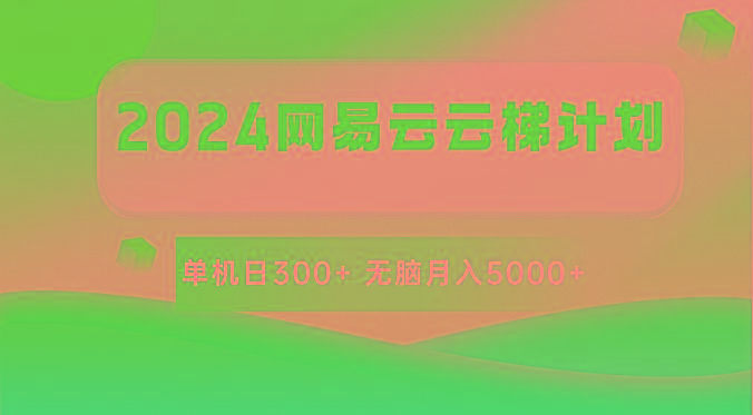 2024网易云云梯计划 单机日300+ 无脑月入5000+-test