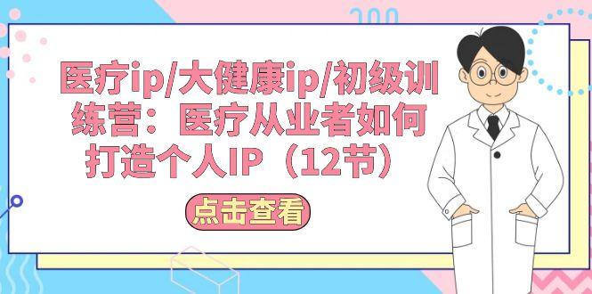 医疗ip/大健康ip/初级训练营：医疗从业者如何打造个人IP(12节-test