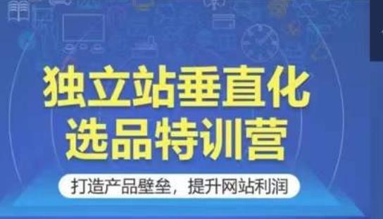 独立站垂直化选品特训营，打造产品壁垒，提升网站利润-test