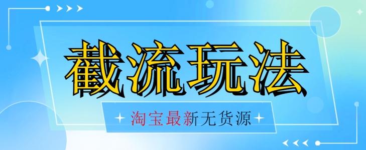 首发价值2980最新淘宝无货源不开车自然流超低成本截流玩法日入300+【揭秘】【1016更新】-test