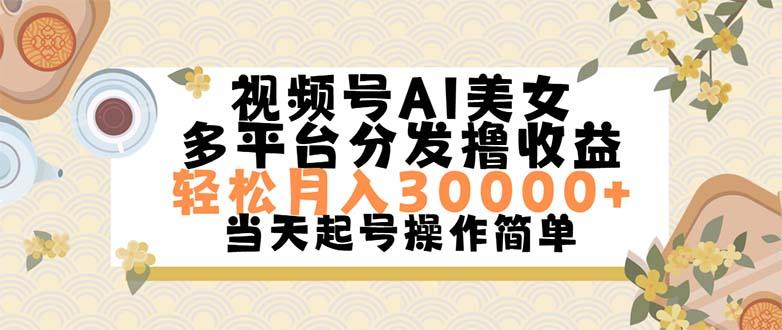 视频号AI美女，轻松月入30000+,操作简单轻松上手-test