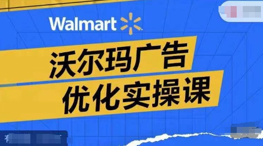 沃尔玛广告优化实操课，广告报告实操讲解，广告如何提高转化和ROAS等-test