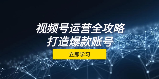 视频号运营全攻略，从定位到成交一站式学习，视频号核心秘诀，打造爆款…-test