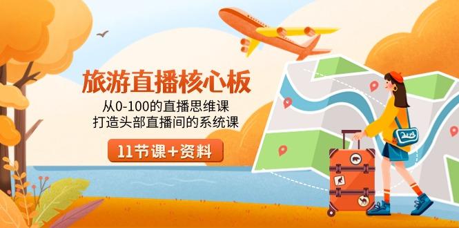 旅游-直播核心板，从0-100的直播思维课，打造头部直播间的系统课-test