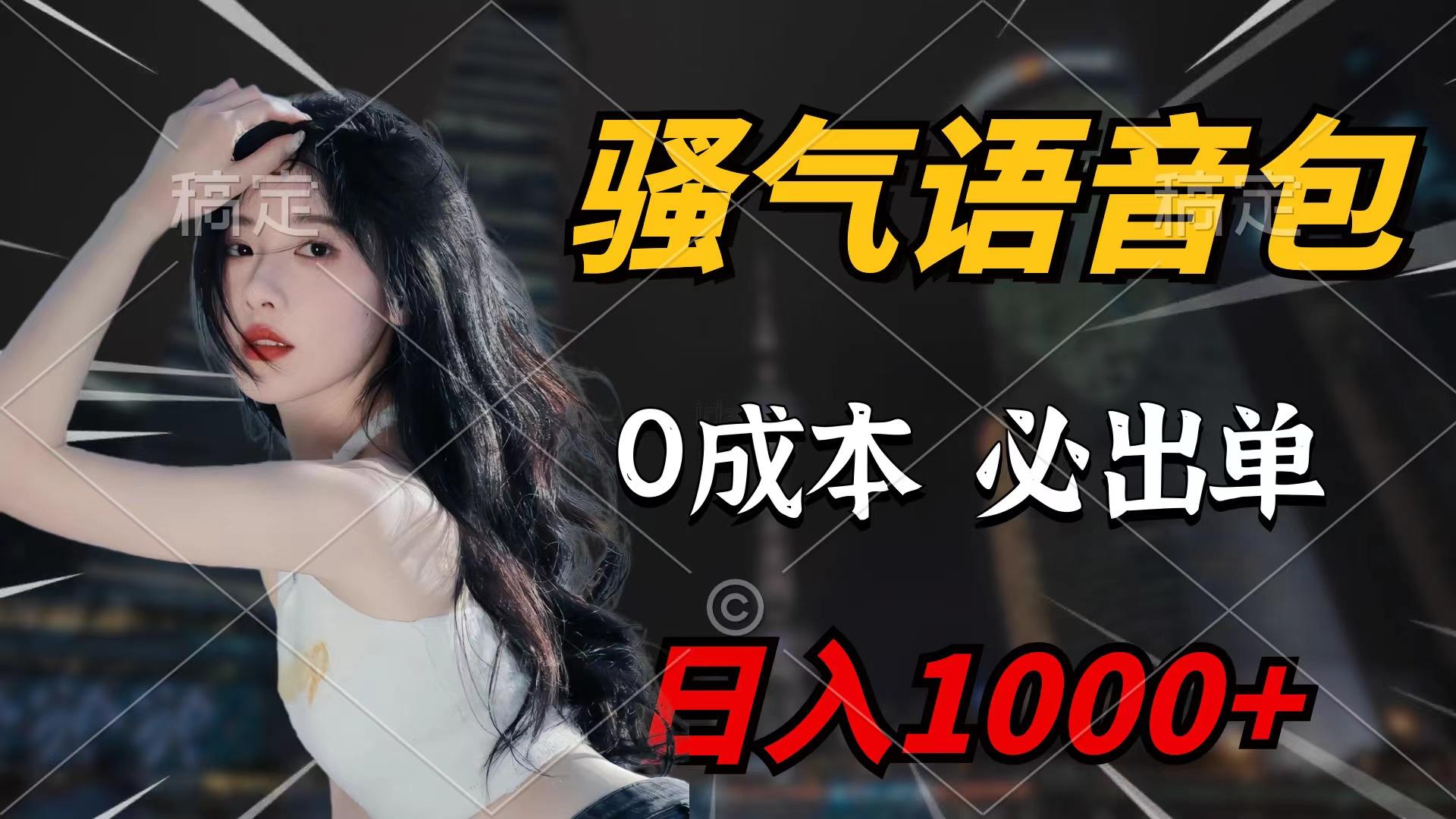 (9517期)骚气语音包，0成本一天1000+闭着眼也能出单-test