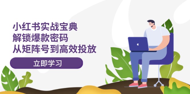 小红书实战宝典：解锁爆款密码，从矩阵号到高效投放-test