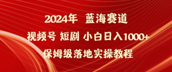 2024年视频号短剧新玩法小白日入1000+保姆级落地实操教程【揭秘】-test