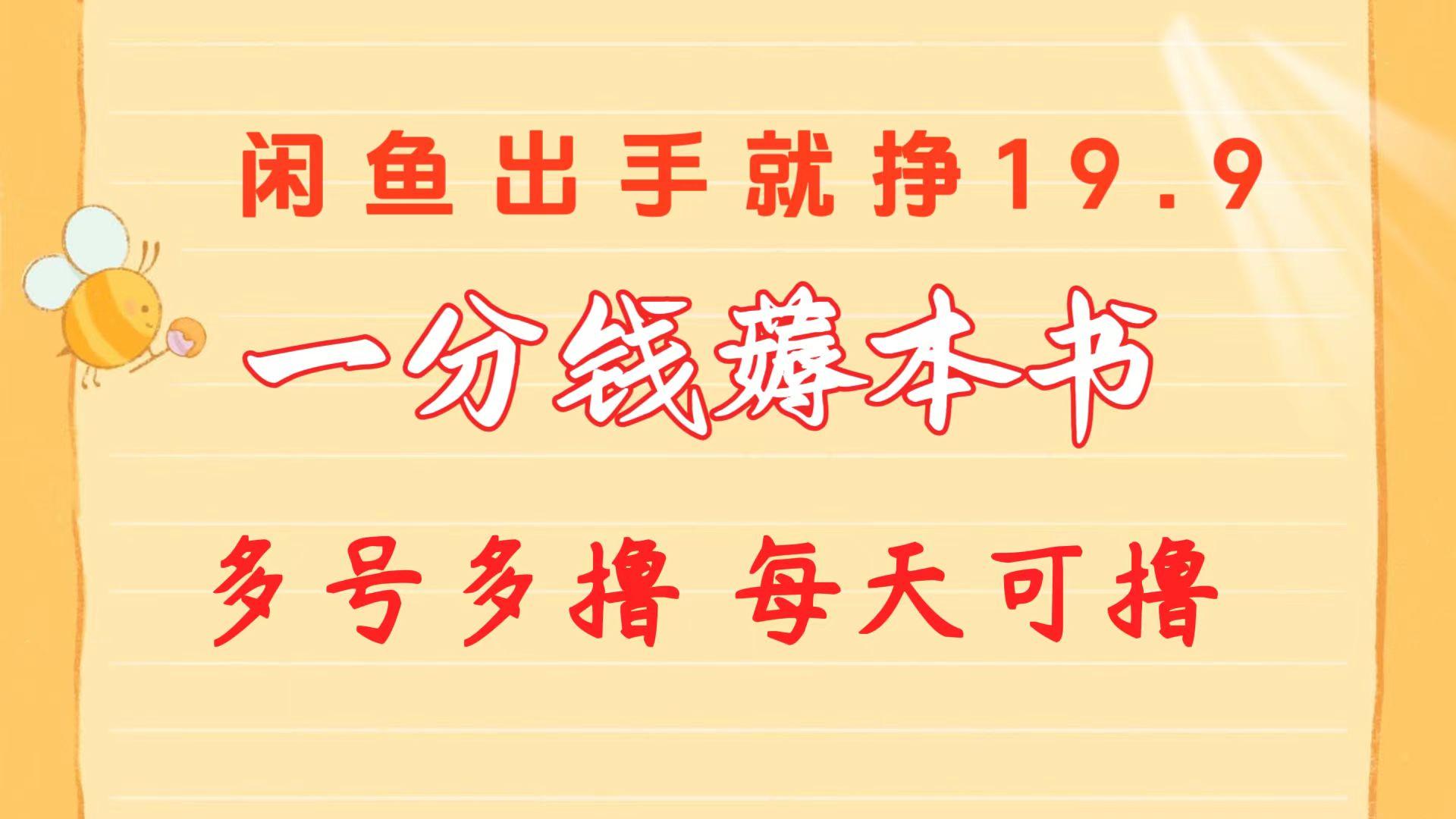 一分钱薅本书 闲鱼出售9.9-19.9不等 多号多撸  新手小白轻松上手-test