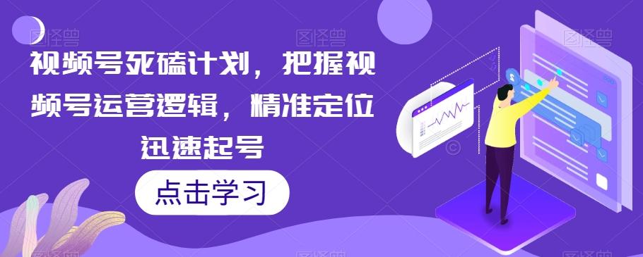 视频号死磕计划，把握视频号运营逻辑，精准定位迅速起号-test