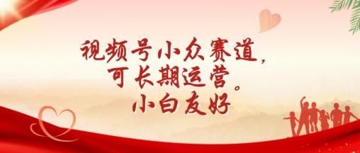 视频号小众赛道，可长期运营，小白友好【揭秘】-test