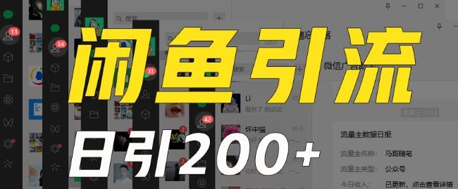 外面收费6980闲鱼引流法，日引200+创业粉，每天稳定2000+收益，保姆级教程（适合居家创业）-test