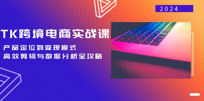 TK跨境电商实战课：产品定位到变现模式，高效剪辑与数据分析全攻略-test