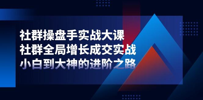 社群-操盘手实战大课：社群 全局增长成交实战，小白到大神的进阶之路-test