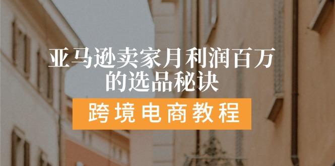 亚马逊卖家月利润百万的选品秘诀:  抓重点/高利润/大方向/大类目/选品…-test