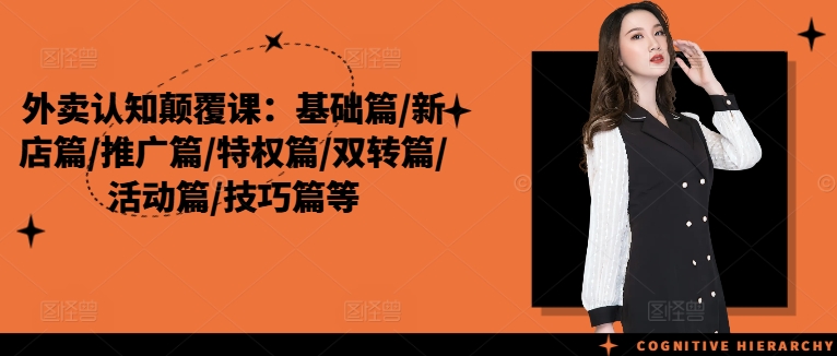 外卖认知颠覆课：基础篇/新店篇/推广篇/特权篇/双转篇/活动篇/技巧篇等-test