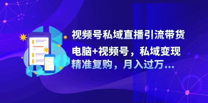 视频号私域直播引流带货：电脑+视频号，私域变现，精准复购，月入过万…-test
