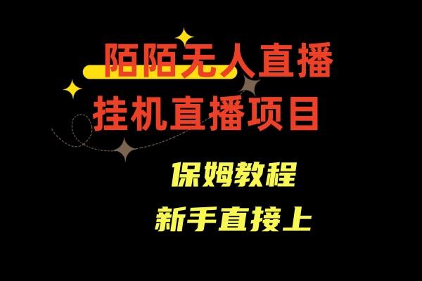 收费1980的，陌陌无人直播，通道人数少，新手容易上手-test