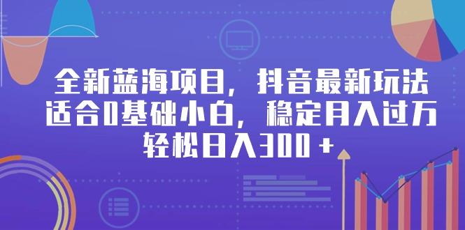 全新蓝海项目，抖音最新玩法，适合0基础小白，稳定月入过万，轻松日入300＋-test