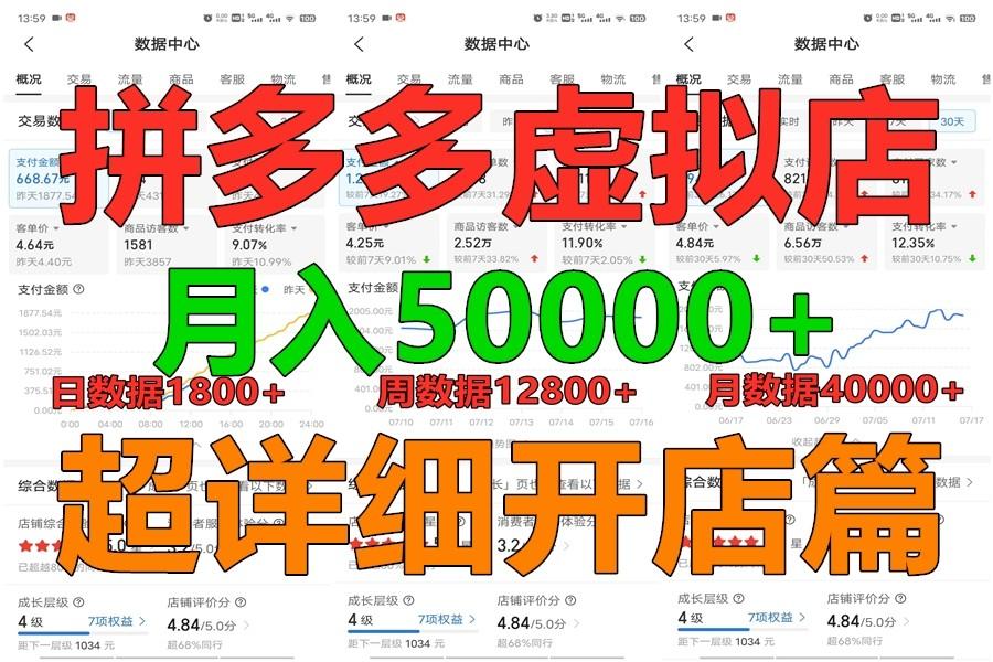 拼多多虚拟电商训练营月入40000+你也行，暴利稳定长久，副业首选-test