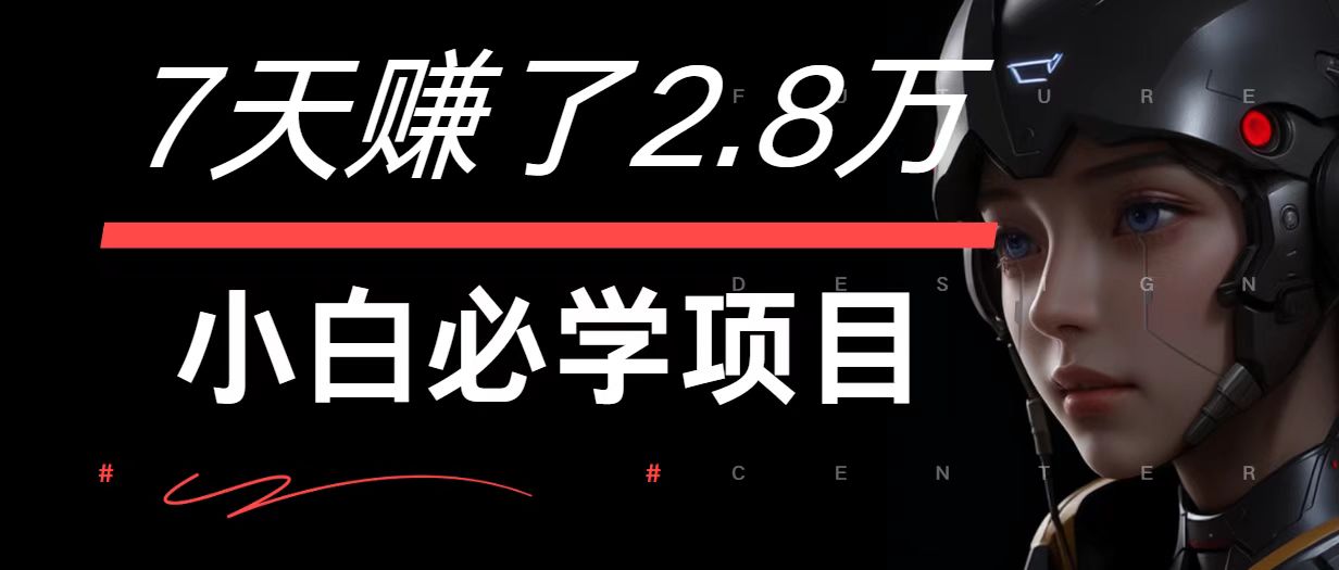 7天赚了2.8万！每单利润最少500+，轻松月入7万+小白有手就行-test