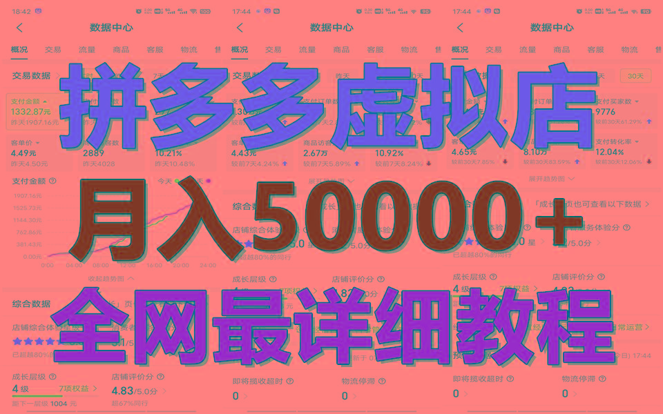拼多多虚拟电商训练营月入50000+你也行，暴利稳定长久，副业首选-test