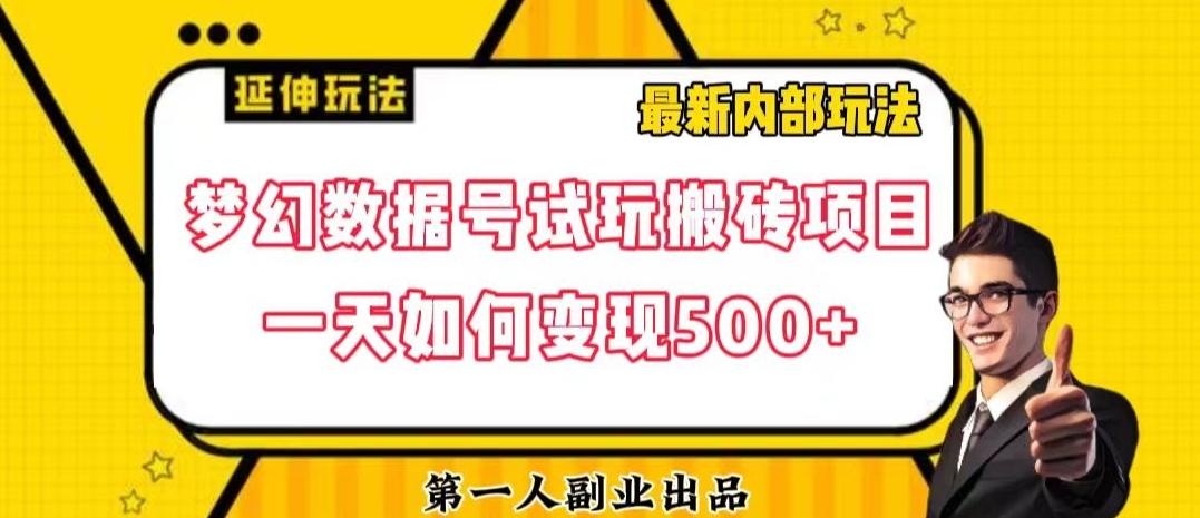 数据号回归玩法游戏试玩搬砖项目再创日入500+【揭秘】-test