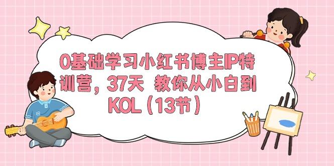 0基础学习小红书博主IP特训营，37天 教你从小白到KOL(13节-test
