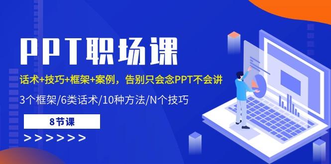 PPT职场课：话术+技巧+框架+案例，告别只会念PPT不会讲(8节课)-test