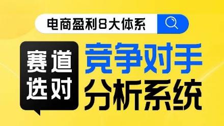 电商盈利8大体系·赛道选对，​竞争对手分析系统线上课-test