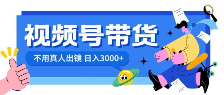 视频号带货，日入3000+，不用真人出镜-test