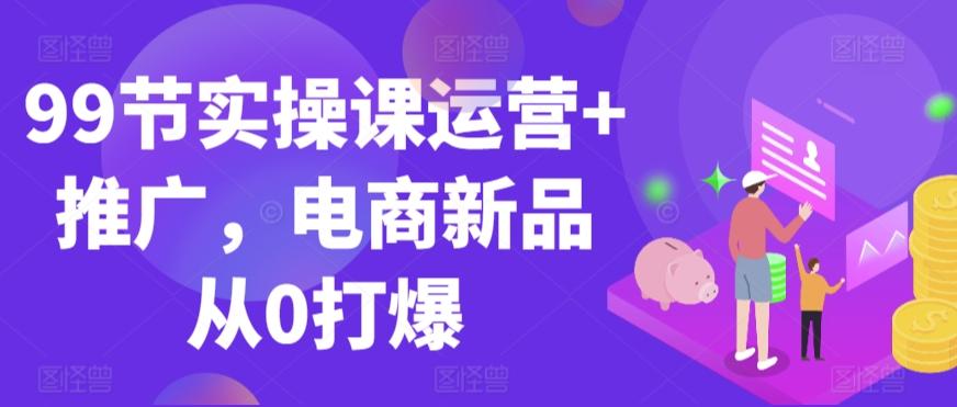 99节实操课运营+推广，电商新品从0打爆-test