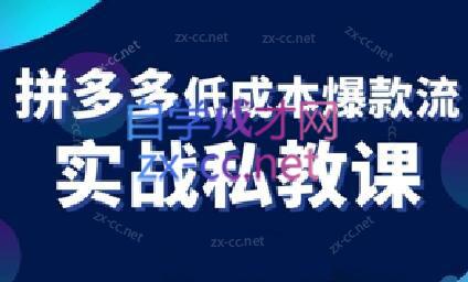 卡卡老师·拼多多低成本爆款流实战私教课-test